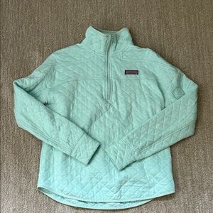 Vineyard vines mint Green Quilted Pullover